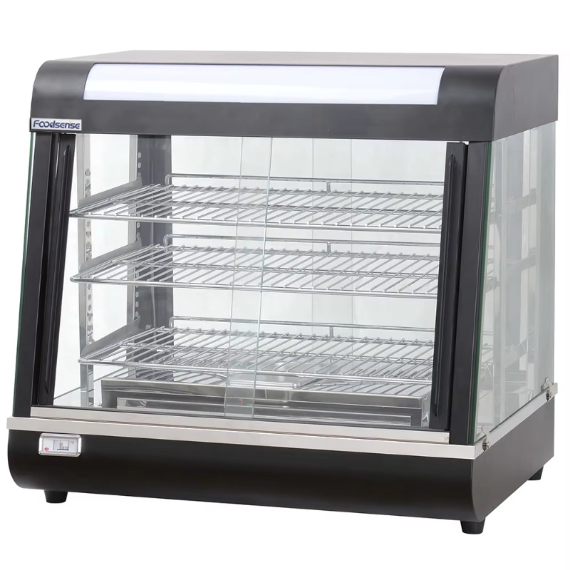 Food Warmer Display - Vitrine Réfrigérée Commerciale en Acier Inoxydable
