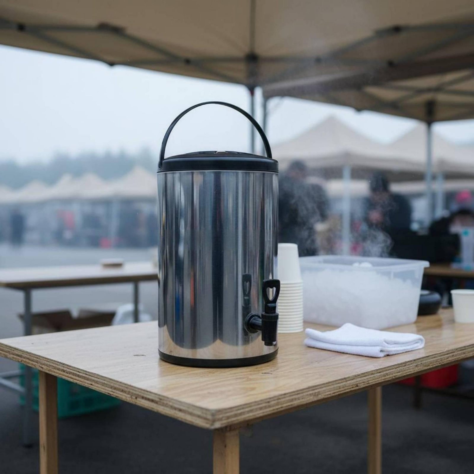 Cold Drink Dispenser - Baril à thé au lait professionnel