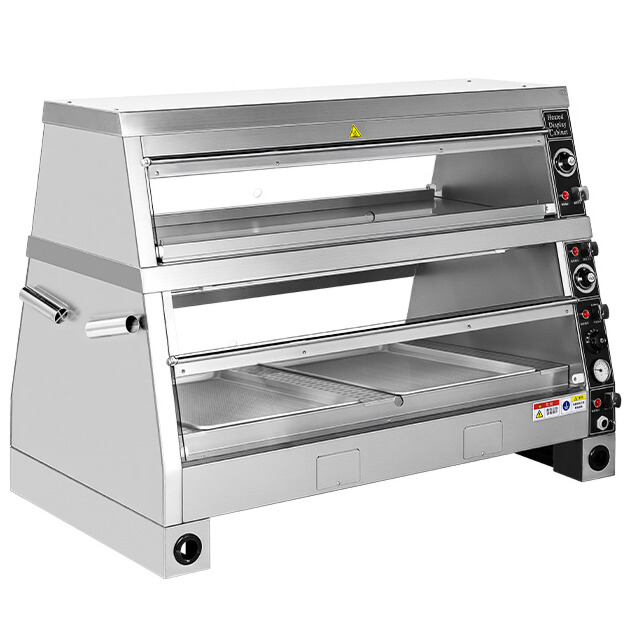 Food Warmer Display - Vitrine chauffante électrique commerciale à 2