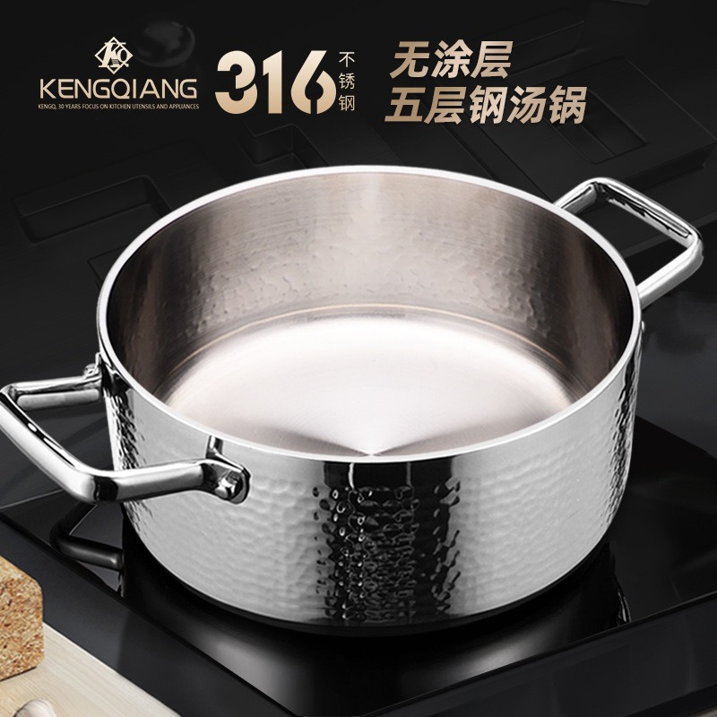 Soup Kettle Warmer - Casserole à induction en acier inoxydable
