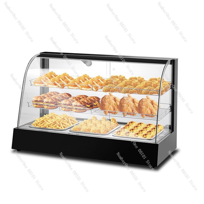 Food Warmer Display - Vitrine commerciale pour aliments cuits, hamburgers,