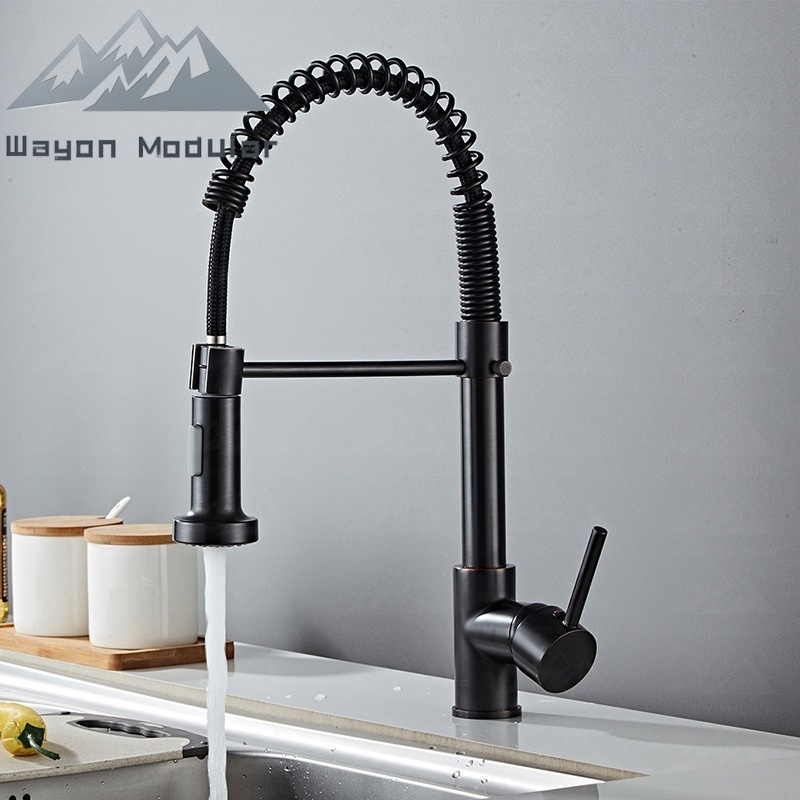 Commercial Kitchen Mixer Tap - Robinet de cuisine commercial Wayon noir