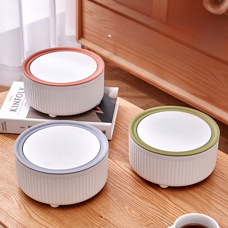 Commercial Kitchen Trash Can - Poubelle ronde avec couvercle, poubelle blanche
