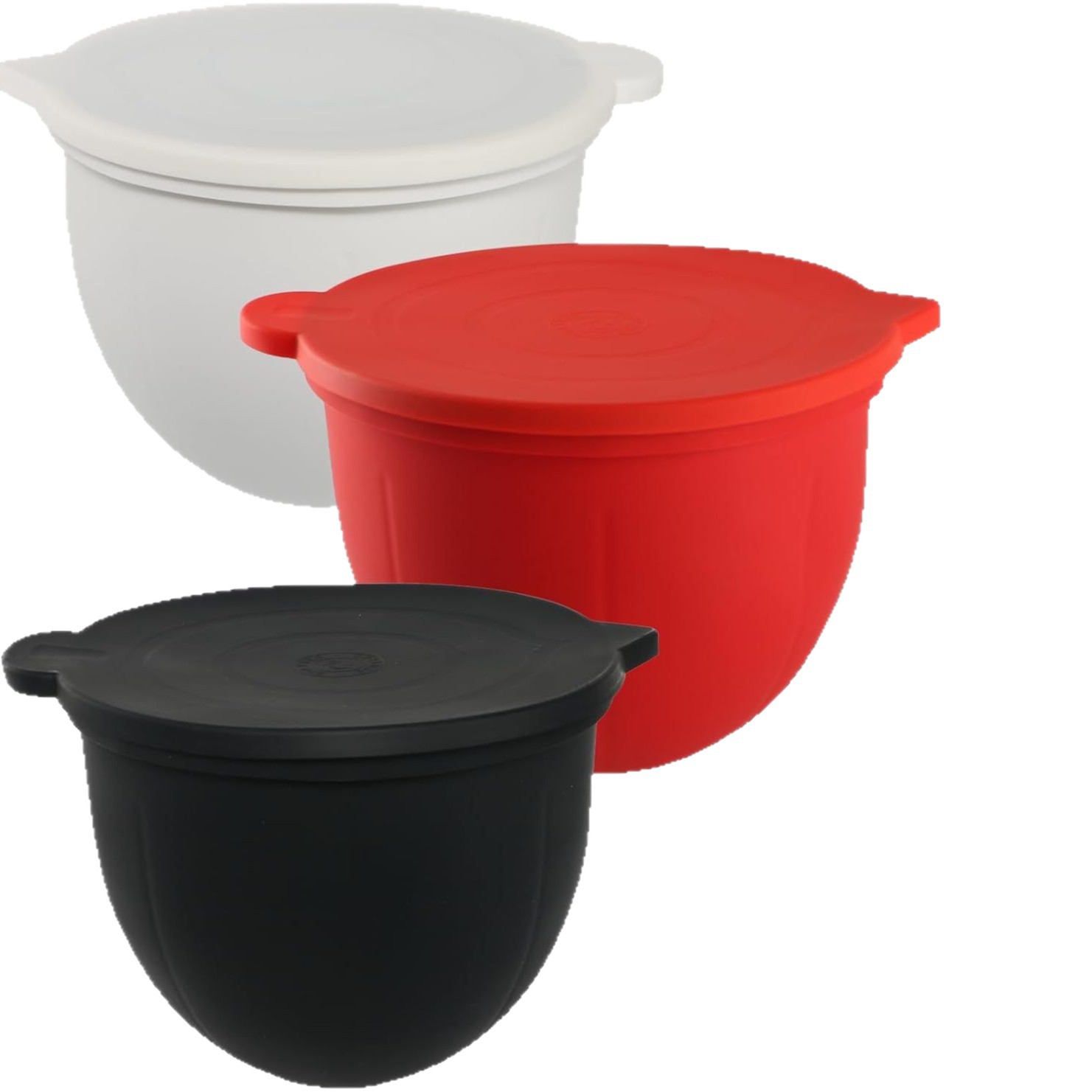 Commercial Kitchen Aid Mixer - Bol universel en Silicone avec couvercles,