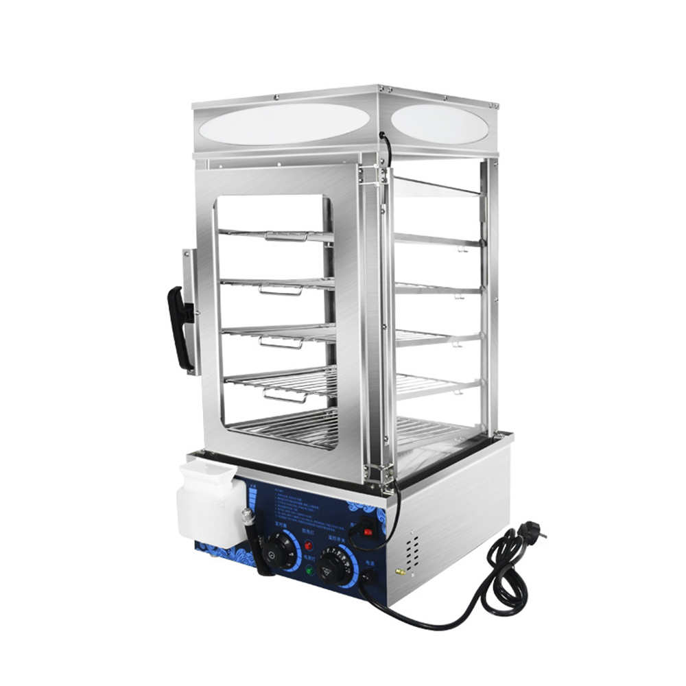 Food Warmer Display - Vitrine chauffante électrique professionnelle en acier