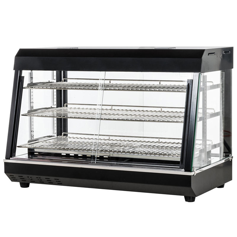 Food Warmer Display - Vitrine chauffante électrique en acier inoxydable