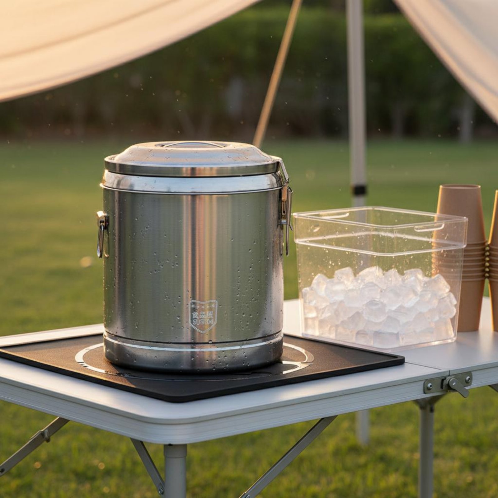 Cold Drink Dispenser - Distributeur de boissons isotherme en acier