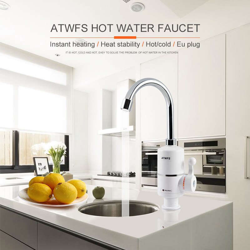 Commercial Kitchen Tap - ATWelasticity-Chauffe-eau électrique instantané sans réservoir, 3000W,
