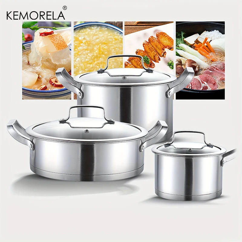 Soup Kettle Warmer - Ensemble de casseroles en acier inoxydable