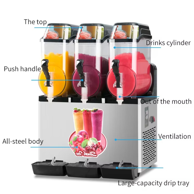 Cold Drink Dispenser - Machine à slush commerciale automatique, capacité
