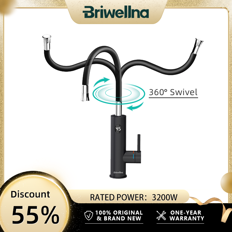 Commercial Kitchen Tap - Briwellna chauffe-eau électrique 220V 2 en