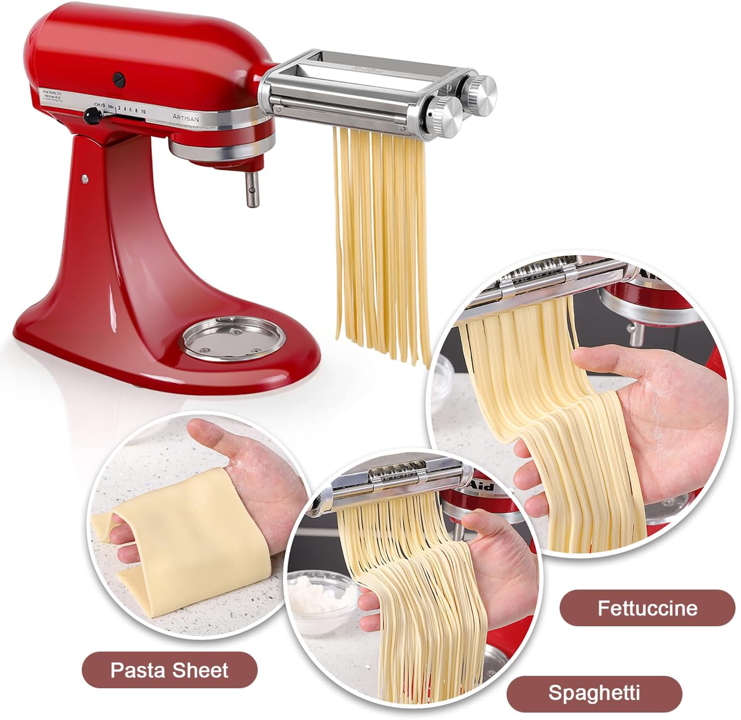 Accessoire de coupe-pâtes 3-en - Commercial Kitchen Aid Mixer avis et prix