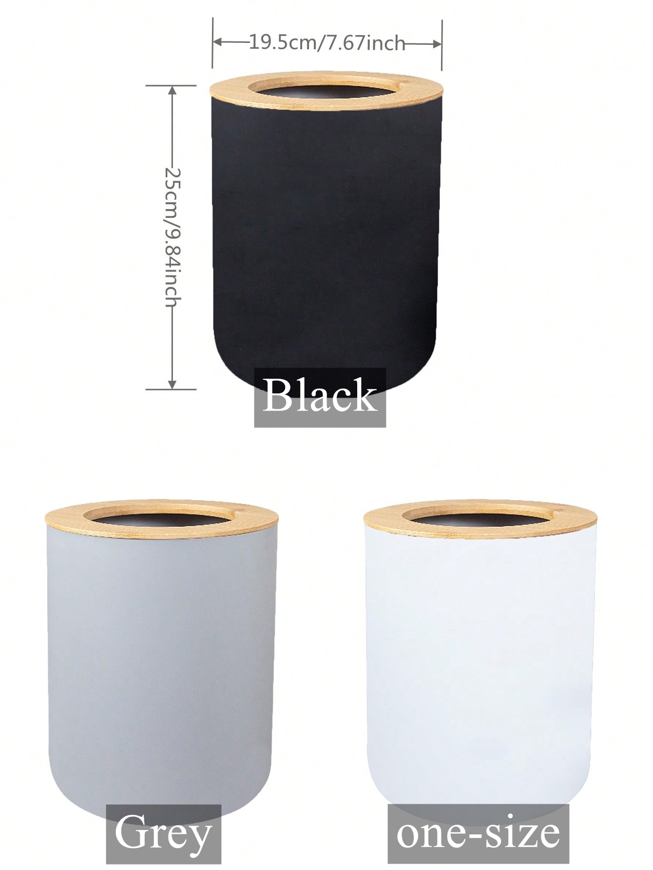 Poubelle en plastique noir, po - Commercial Kitchen Trash Can avis et prix