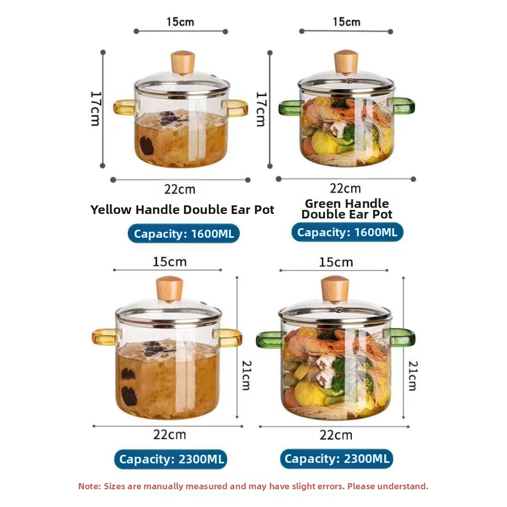 Casserole en verre épaissie 1, - Soup Kettle Warmer avis et prix