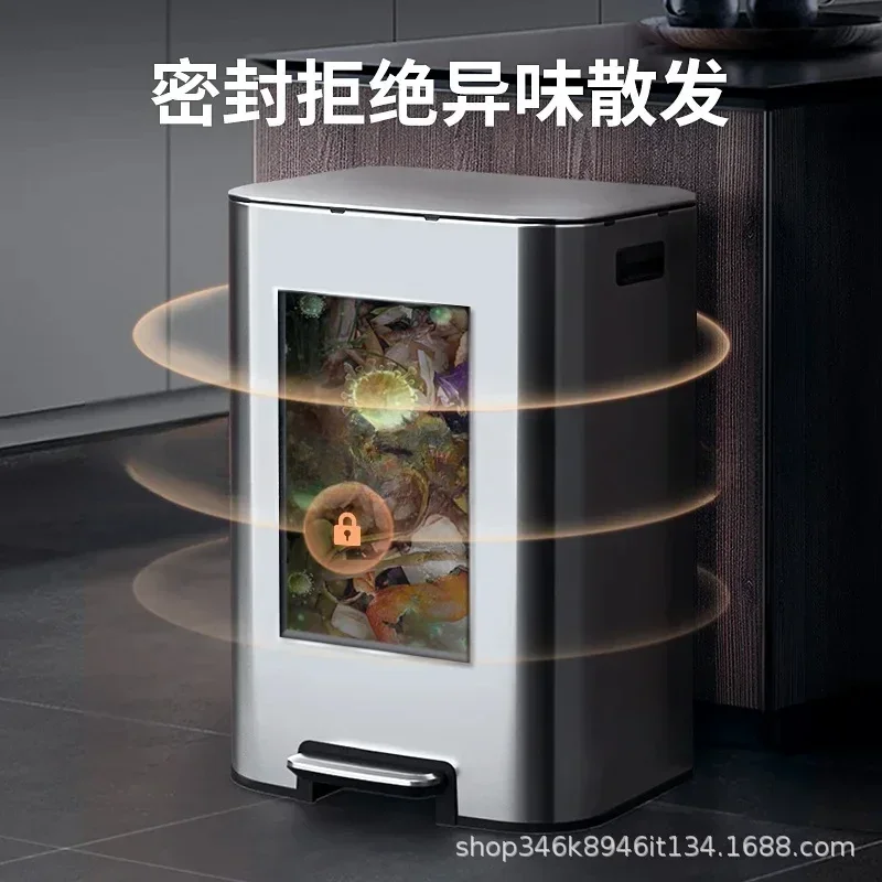 Poubelle en acier inoxydable,  - Commercial Kitchen Trash Can avis et prix