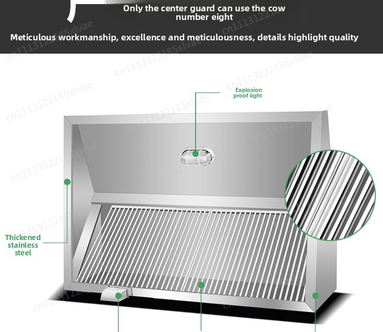 Hotte aspirante en acier inoxy - Commercial Exhaust Hood avis et prix
