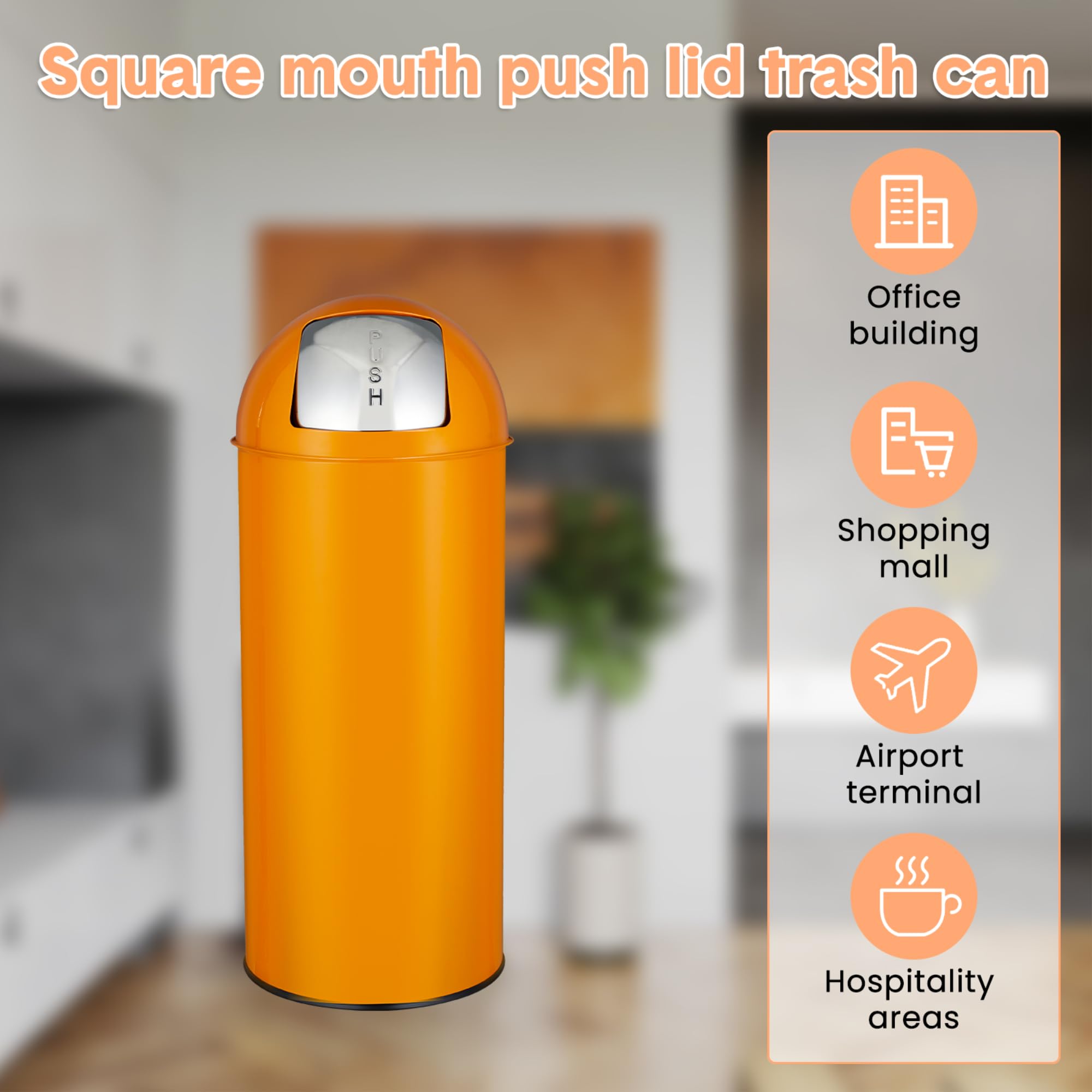 Poubelle à couvercle coulissan - Commercial Kitchen Trash Can avis et prix