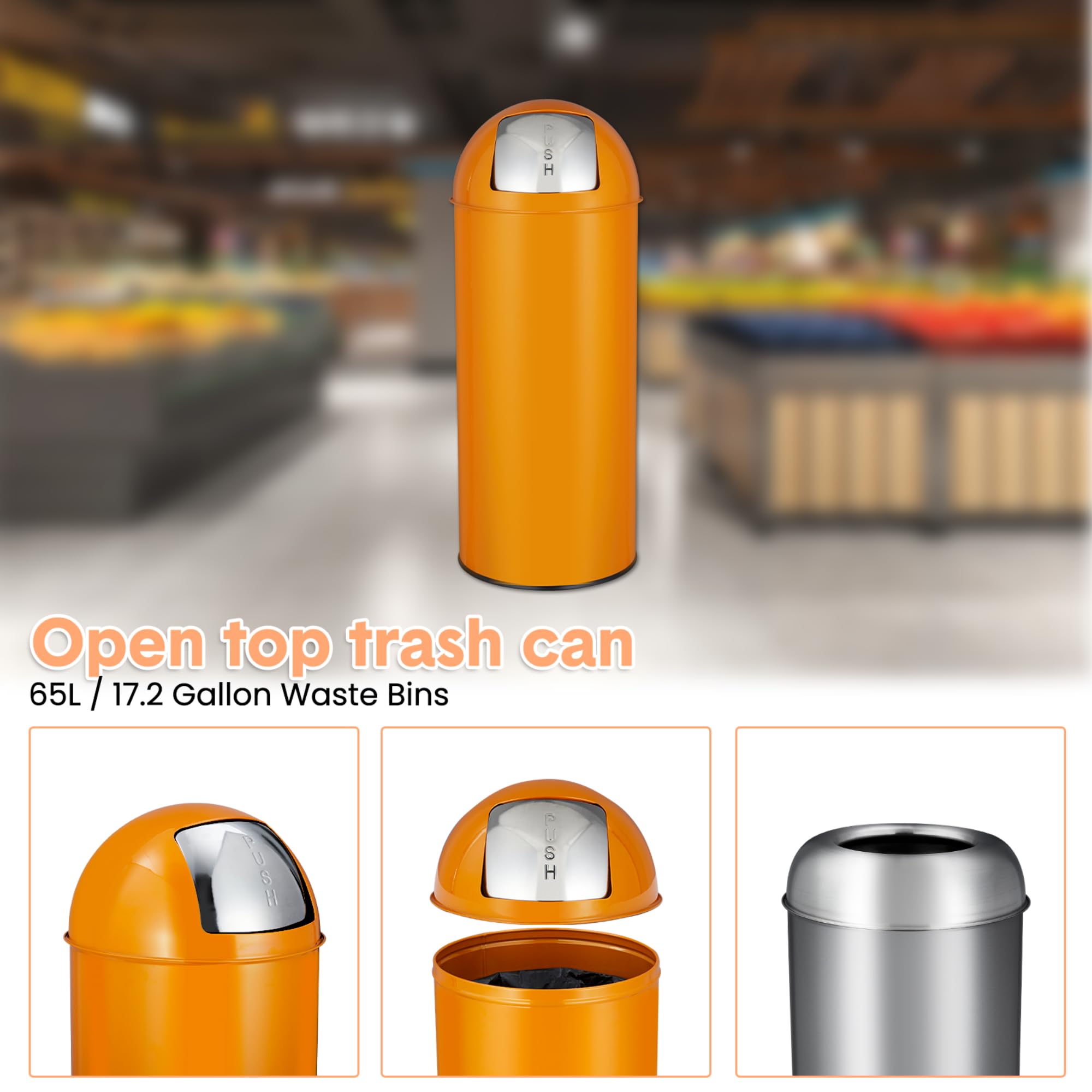 Poubelle à couvercle coulissan - Commercial Kitchen Trash Can avis et prix