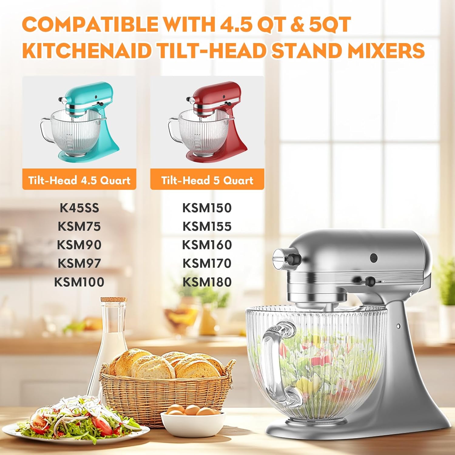 GVODE Bol en verre pour mélang - Commercial Kitchen Aid Mixer avis et prix