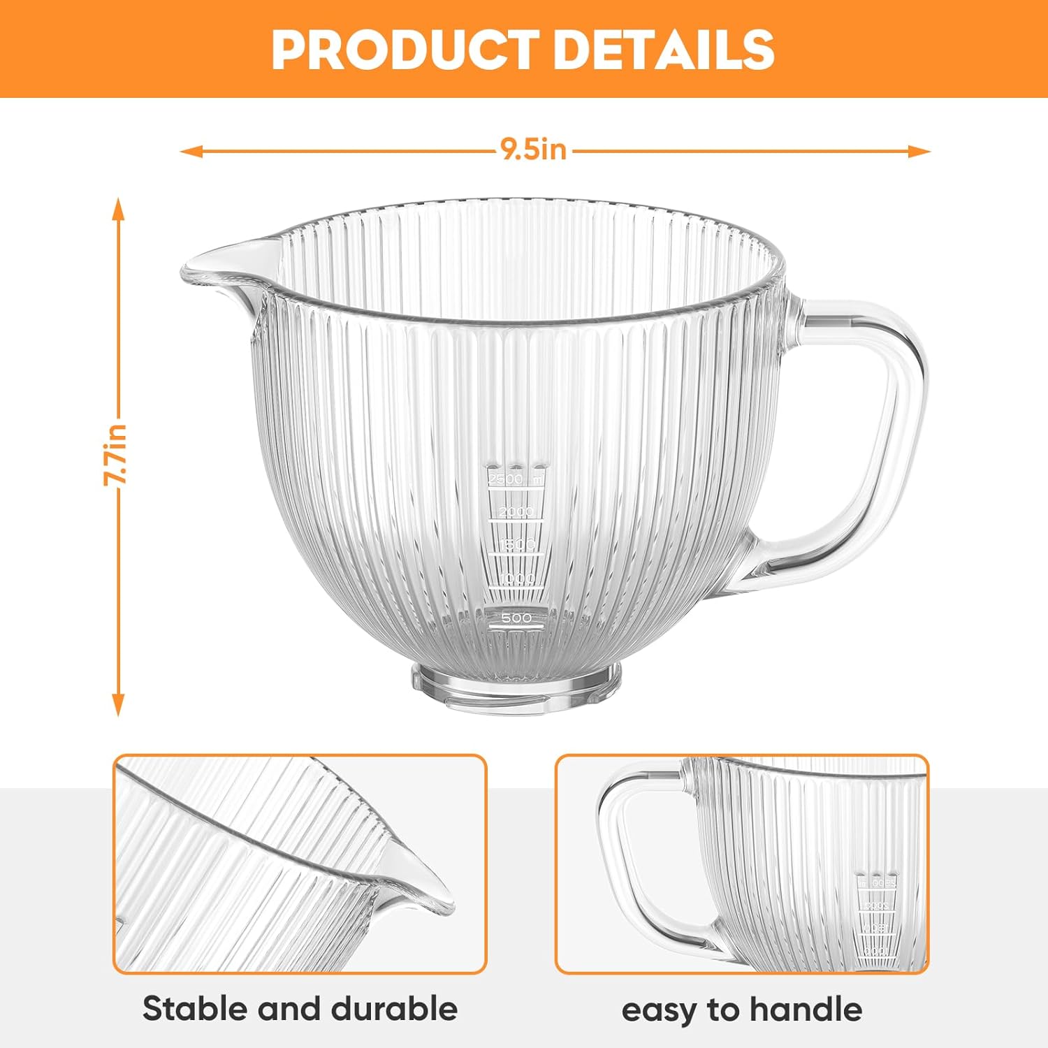 GVODE Bol en verre pour mélang - Commercial Kitchen Aid Mixer avis et prix
