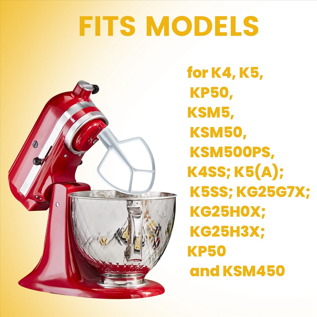 Batteur plat recouvert Doings  - Commercial Kitchen Aid Mixer avis et prix