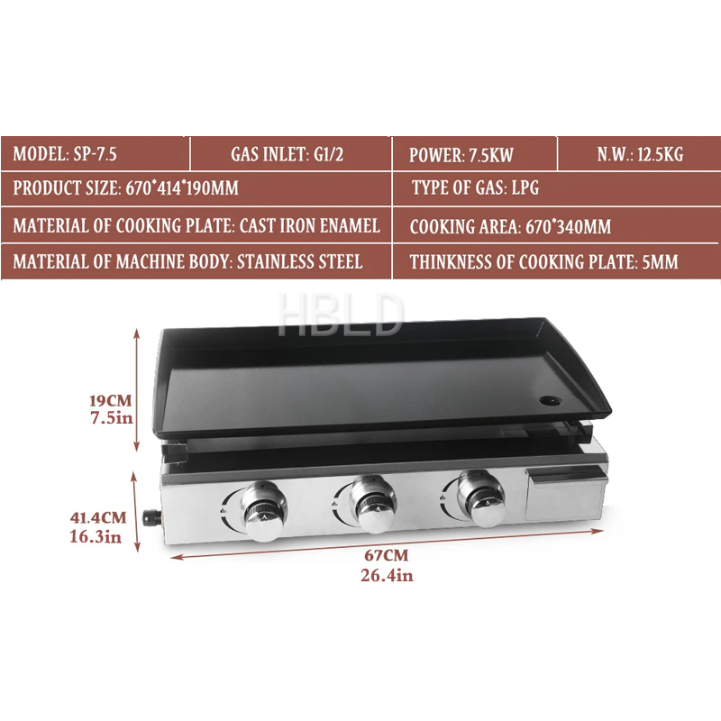 Grill à gaz Teppanyaki de tabl - Teppanyaki Grill Table avis et prix
