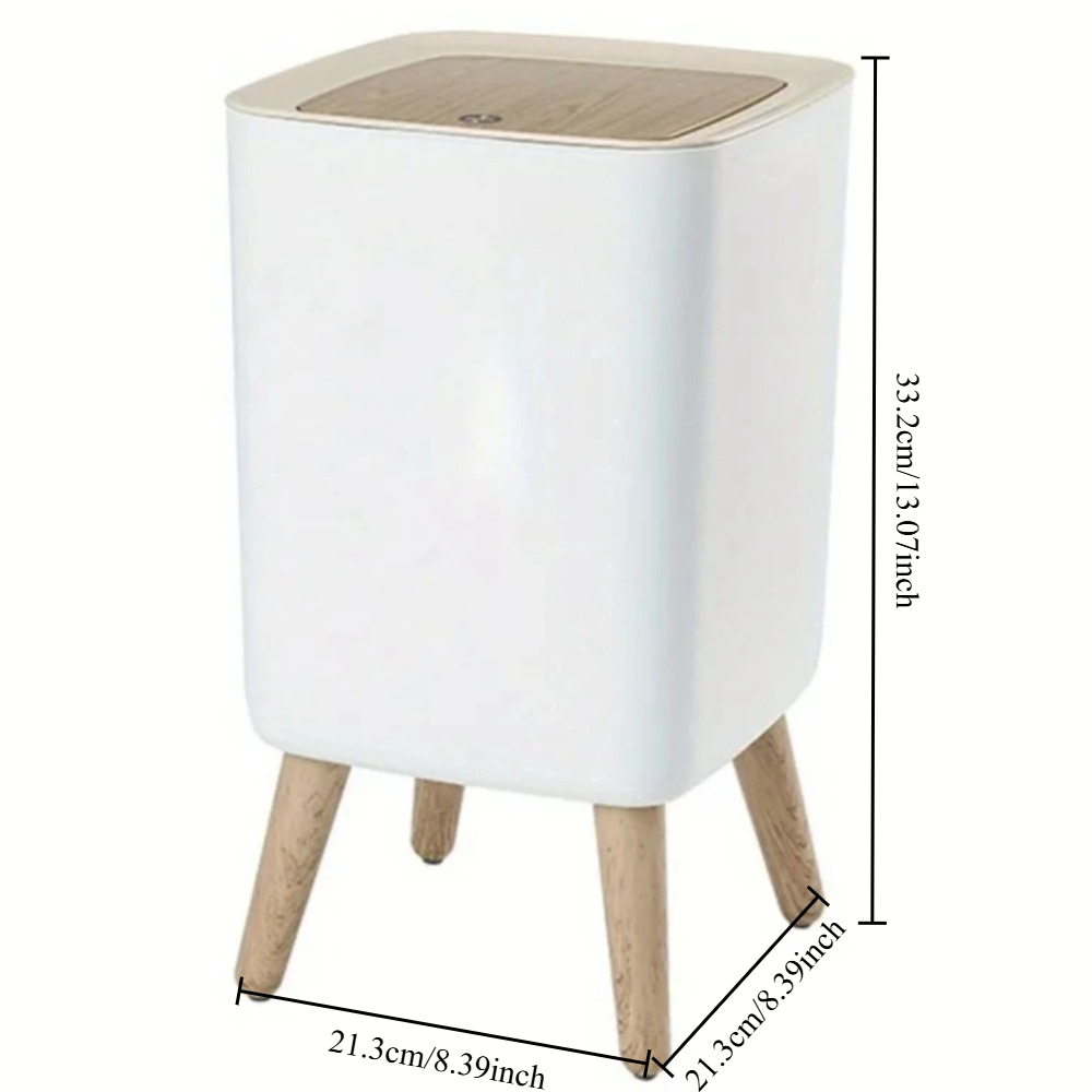 Poubelle en bois blanche de 10 - Commercial Kitchen Trash Can avis et prix