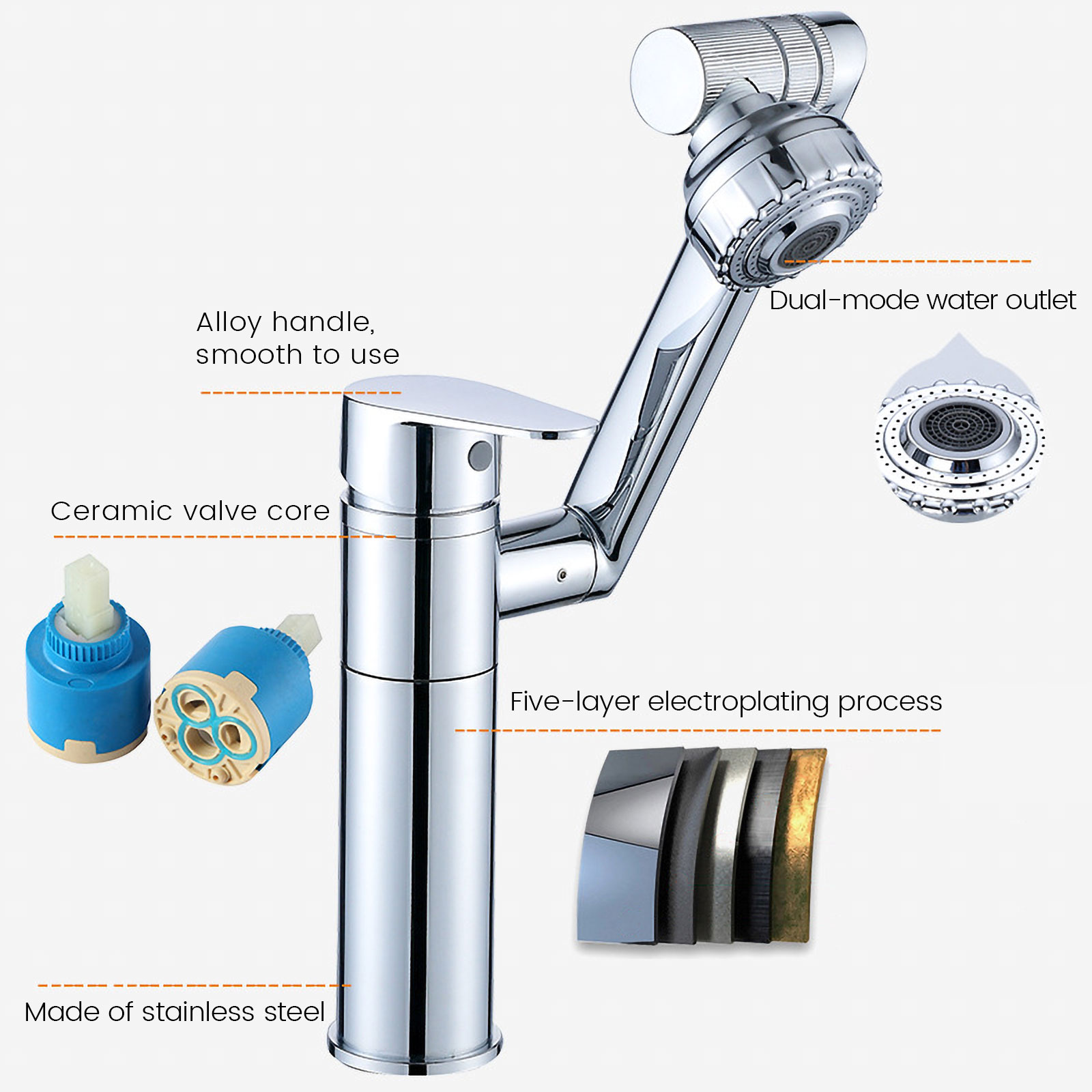 Robinet noir pour éviers de cu - Commercial Kitchen Mixer Tap avis et prix