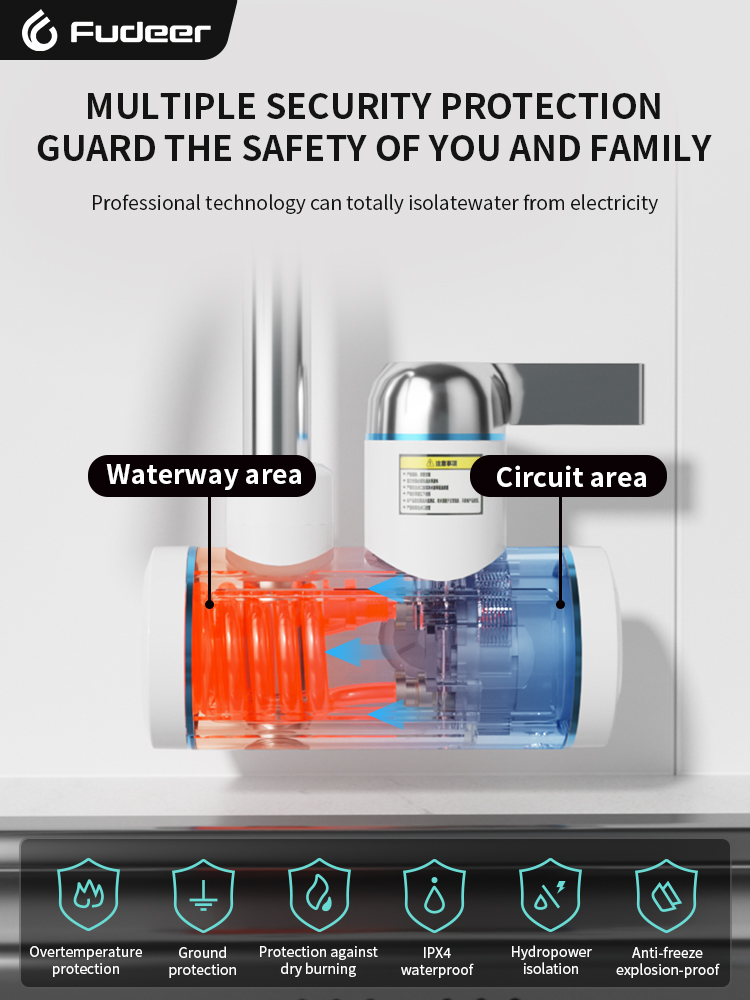 Fudeer chauffe-eau électrique  - Commercial Kitchen Tap avis et prix