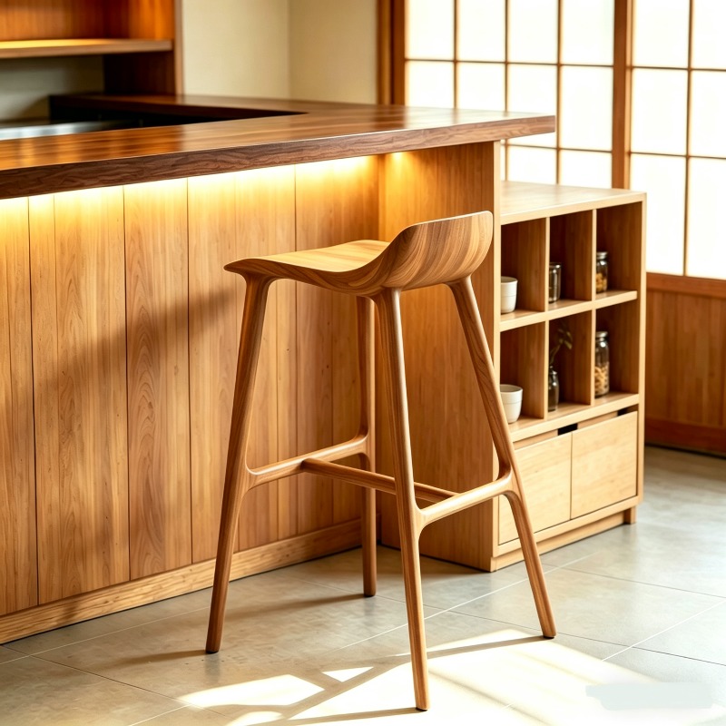 Tabourets de bar en bois peu e - Commercial Kitchen Interior avis et prix